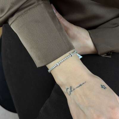 1.75 ct Lotus Çiçeği Pırlanta Bileklik – Su Yolu 14 Ayar - 2