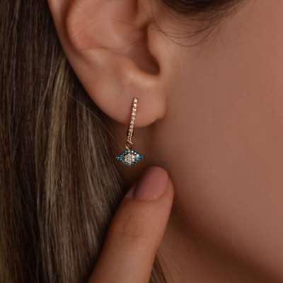 Pırlanta Göz Küpe - ENGİNGOLD