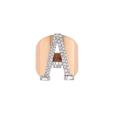 Pırlanta Harf Yüzük - ENGİNGOLD