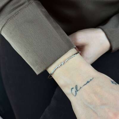 0.34 ct Markiz Pırlanta Kelepçe Bileklik – 14 Ayar Altın - 3