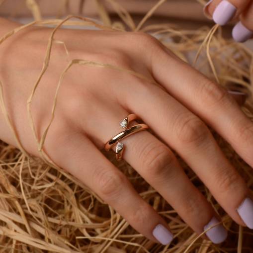 Pırlanta Sarmal Yüzük - 1