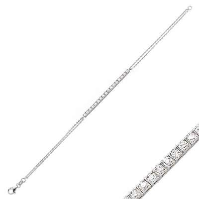 Pırlanta Suyolu Model Zincir Bileklik - ENGİNGOLD