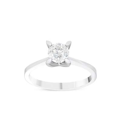 Pırlanta Tektaş Yüzük 14 Ayar Altın – Elegant Tasarım - 7