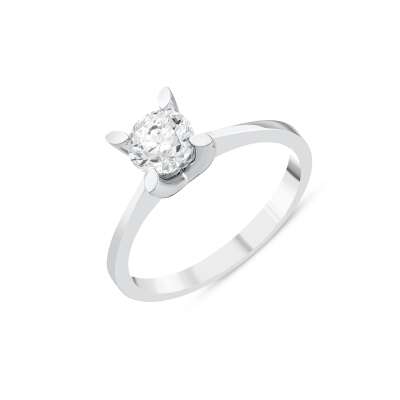 Pırlanta Tektaş Yüzük 14 Ayar Altın – Elegant Tasarım - 8