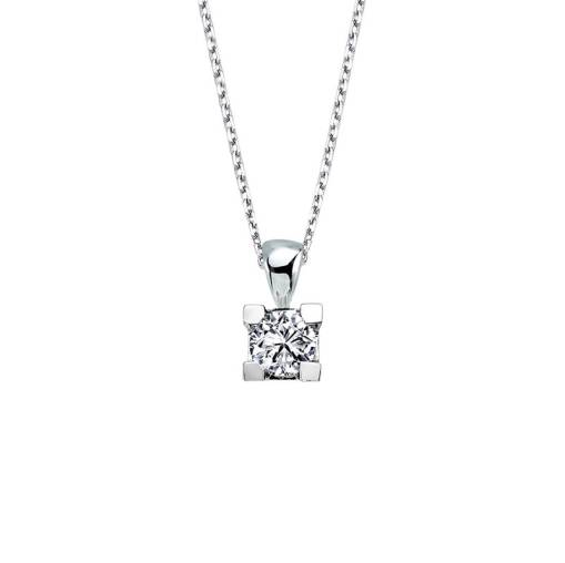 Pırlanta Tektaş Kolye 0,32ct - 1
