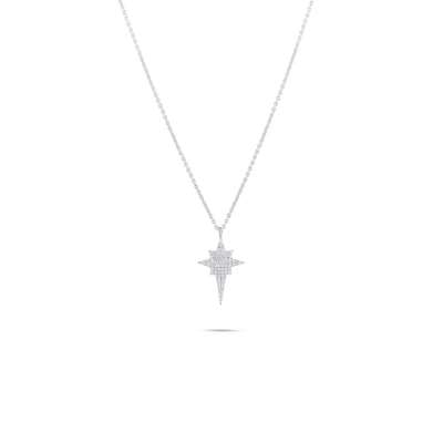 Pırlantalı Kutup Yıldızı Kolye - 2