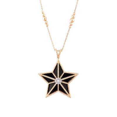 Pırlantalı Yıldız Figürlü Kolye - ENGİNGOLD STR