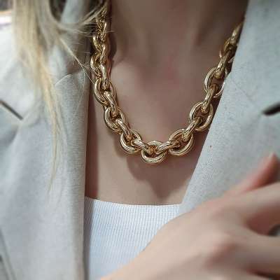 Sade Halka Zincir Kolye 14k Altın - ENGİNGOLD TUA