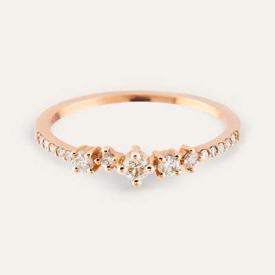 Sırataşlı Pırlanta Eklem Yüzük - ENGİNGOLD NEV