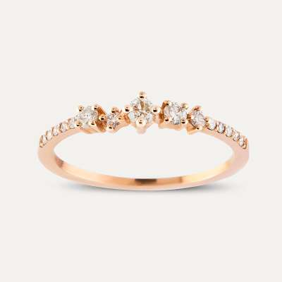 Sırataşlı Pırlanta Eklem Yüzük - 2