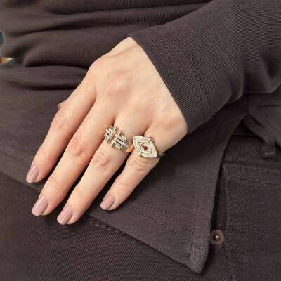 Star Yakut Taşlı Pırlanta Yüzük – Sevgililer Günü Hediyesi - 2