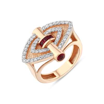 Star Yakut Taşlı Pırlanta Yüzük – Sevgililer Günü Hediyesi - 5