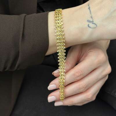 22 Ayar Altın Süzme Bileklik – Kalemli Zarif Tasarım - 2