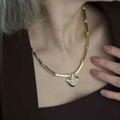 14 Ayar Altın Taşlı Kolye – Baget | 27.48 gr - 3