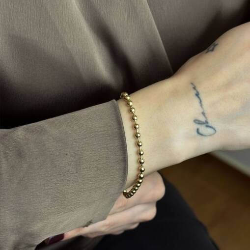 14 Ayar Altın Top Bileklik – Zarif ve Şık Tasarım - 5