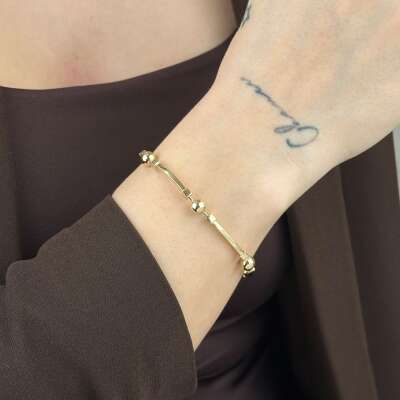 14 Ayar Altın Top Bileklik – Modern ve Şık Tasarım - 4