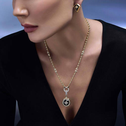 14 Ayar Altın Taşlı Top Kolye – Zarif ve Şık Tasarım - 7