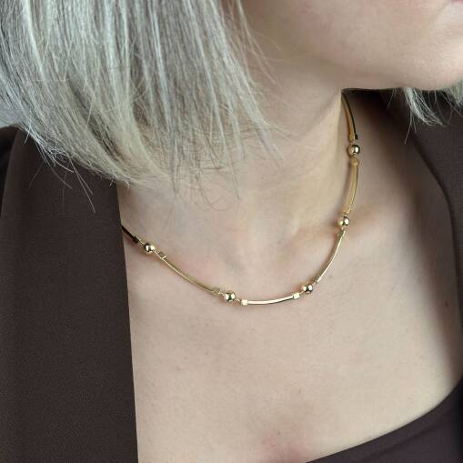 14 Ayar Altın Top Kolye – Modern ve Şık Tasarım - 4