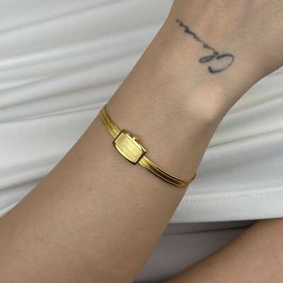 Trabzon Hasır Bileklik 14 Ayar Altın | İnce Üç Sıra - 3