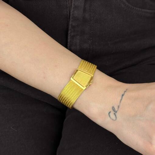 22 Ayar Trabzon Hasır Bileklik – 9 Sıra (37,67 gr) - 1