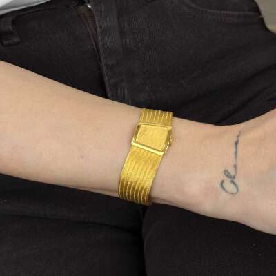 22 Ayar Trabzon Hasır Bileklik – 9 Sıra (37,67 gr) - 2