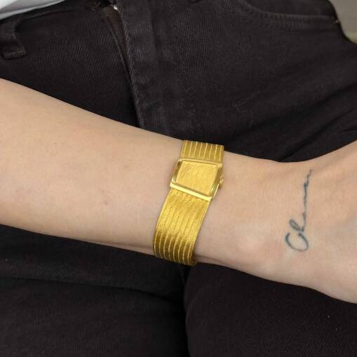 22 Ayar Trabzon Hasır Bileklik – 9 Sıra (37,67 gr) - 2