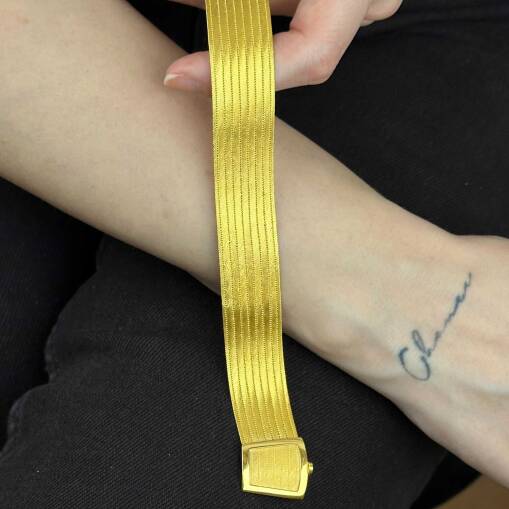 22 Ayar Trabzon Hasır Bileklik – 9 Sıra (37,67 gr) - 4