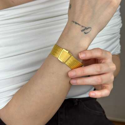 22 Ayar Trabzon Hasır Bileklik – 9 Sıra (37,67 gr) - 5