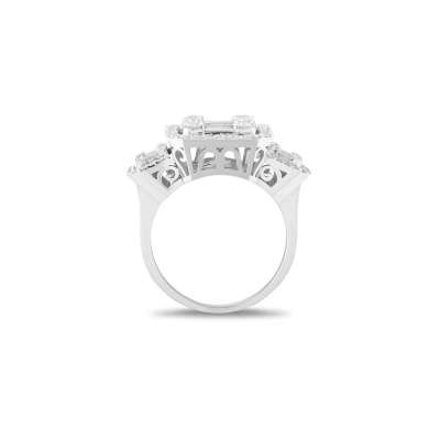 Üçlü Baget Pırlanta Yüzük - 3