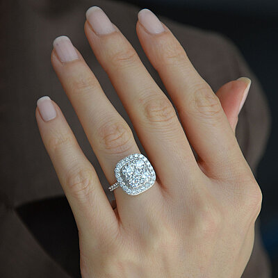 3.40 Ct Pırlanta Harmony Yüzük – 14 Ayar Beyaz Altın - 4