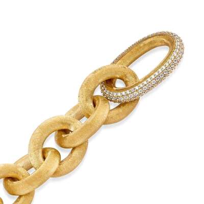 14 Ayar Altın Mat Zincir Bileklik – Modern Tasarım - 4