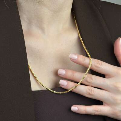 22 Ayar Altın Zincir Kolye – Dorika Şık ve Zarif Tasarım - 4