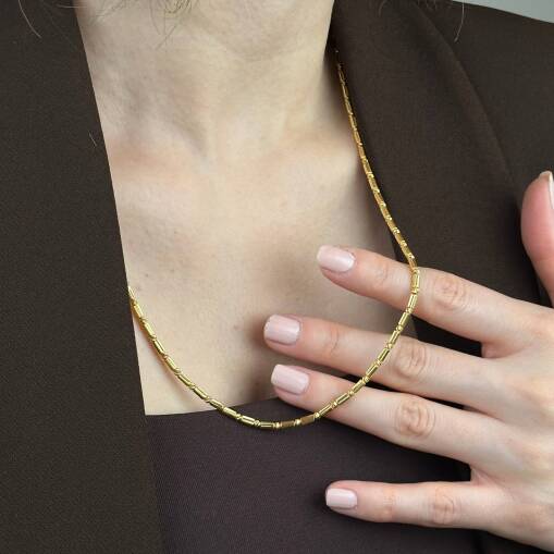 22 Ayar Altın Zincir Kolye – Dorika Şık ve Zarif Tasarım - 4