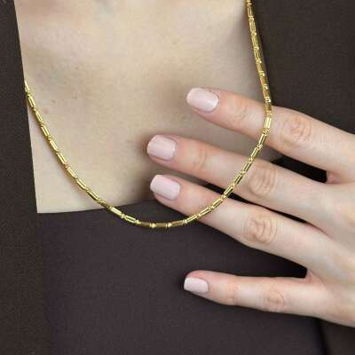 22 Ayar Altın Zincir Kolye – Dorika Şık ve Zarif Tasarım - 5